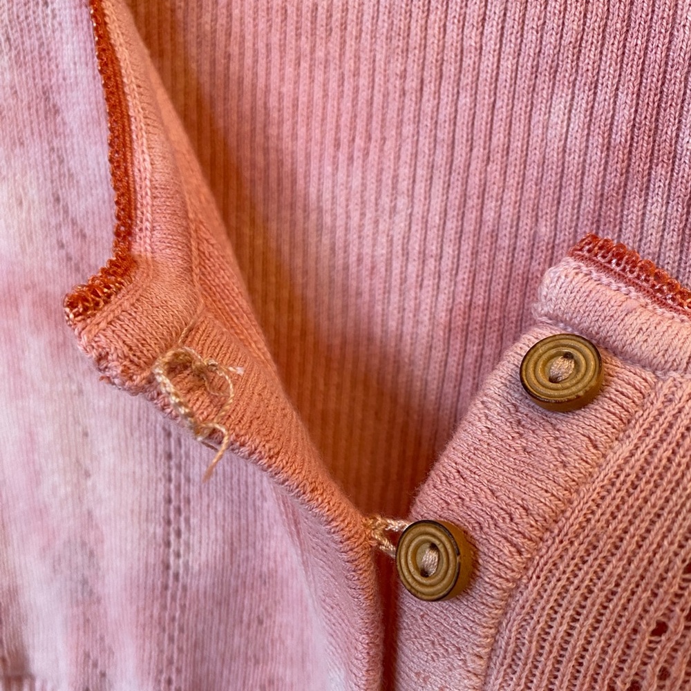 Free People Pink Rory Henley Tie Dye Top NWOT - Picture 6 of 8